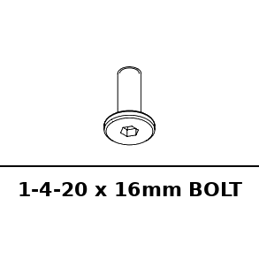1/4-20 X 16mm Bolt