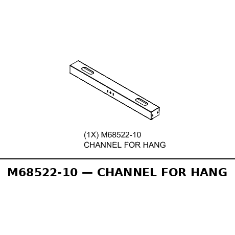 Channel For Hang - RC-M68522-10