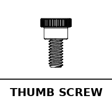 Thumb Screw For Corner Dress Up Kit