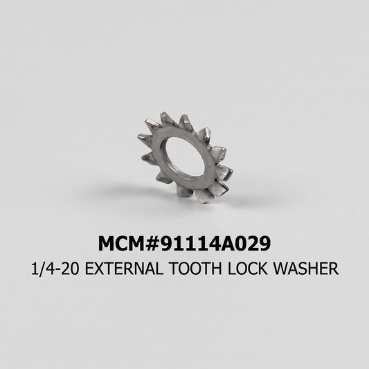 1/4-20 External Tooth Lock Washer - MCM#91114A029