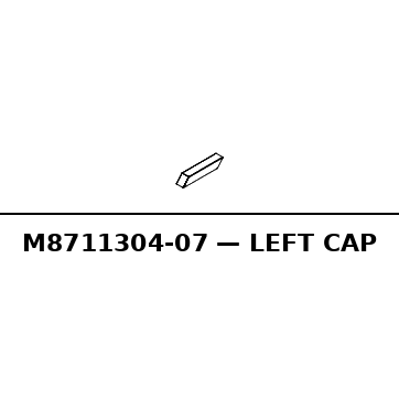 Left Cap - RC-M8711304-07