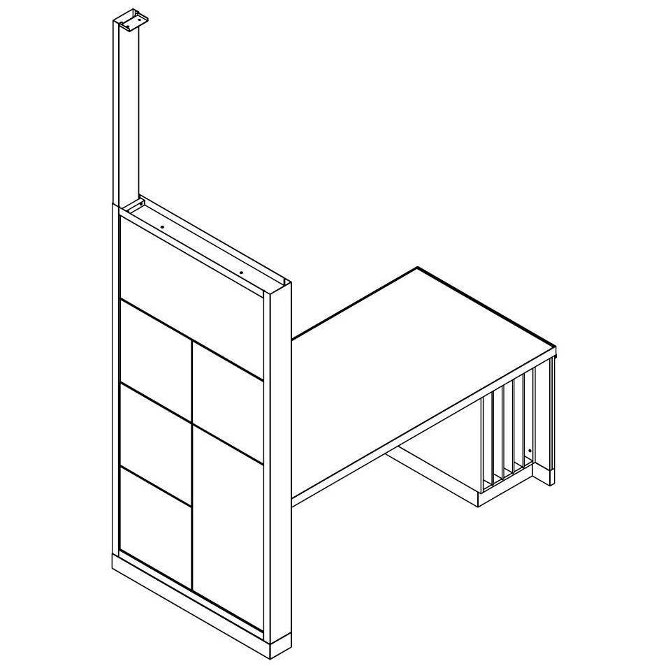 Retail 2.0 36"H Relationship Table W/Grid Wall & CXP READY - 21400587
