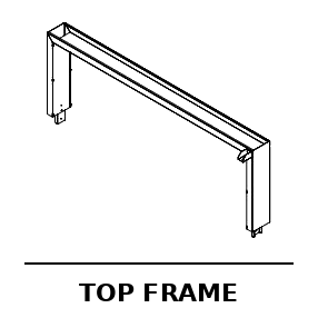 Sample Wall, Top Frame, Lower Side Frame, Top Side Frame, Extension Post, Hardware - RC-21400585-WELCOMEWALL CTN 3