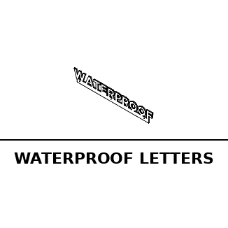 3D Waterproof Letter Kit - 21400679
