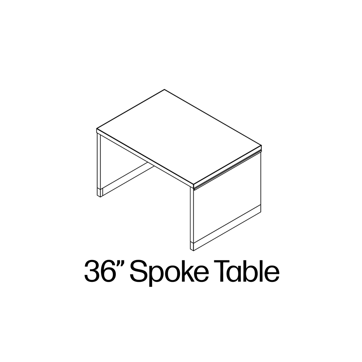 36" Spoke Table - 21400589