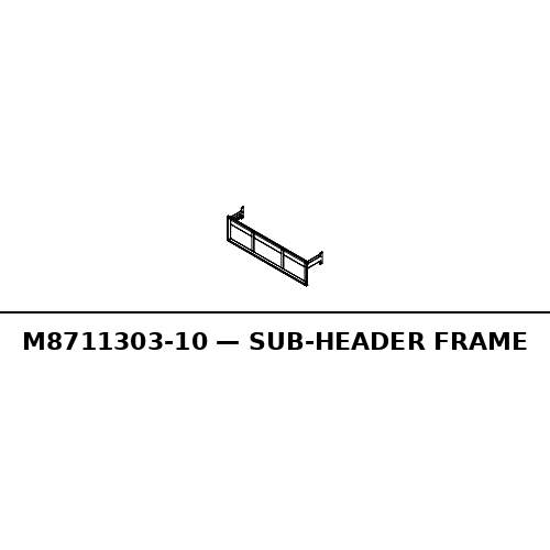Sub-Header Frame - RC-M8711303-10