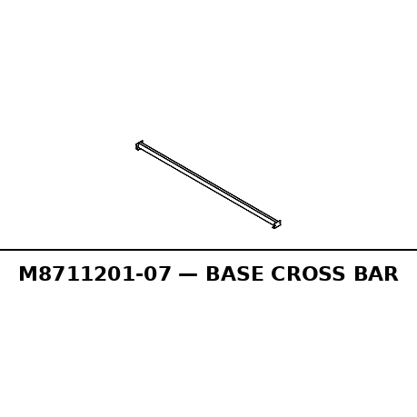Base Cross Bar - RC-M8711201-07