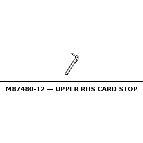 Upper Rhs Card Stop - RC-M87480-12