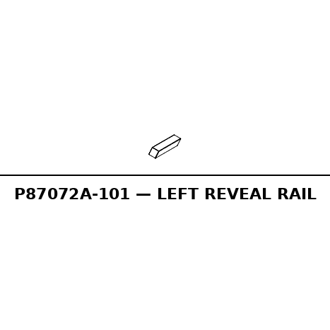 Left Reveal Rail - RC-P87072A-101
