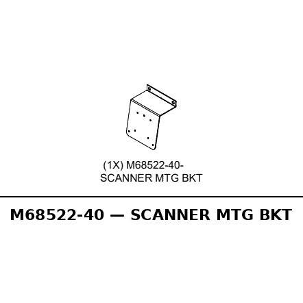 Scanner Mtg Bkt - RC-M68522-40