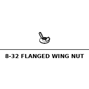8-32 Flanged Wing Nut