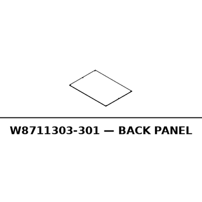 Back Panel - RC-W8711303-301