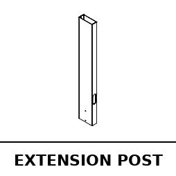 Sample Wall, Top Frame, Lower Side Frame, Top Side Frame, Extension Post, Hardware - RC-21400585-WELCOMEWALL CTN 3