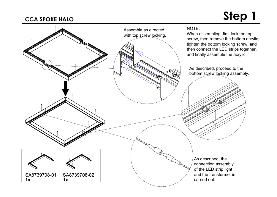 Assembly Guide PDF: Retail 2.0 Spoke Halos - 21400619