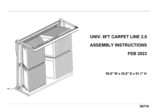 Assembly Guide PDF: Retail 2.0 Premium Universal Carpet Wall Display - 21400607