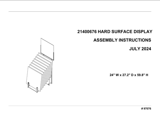Assembly Guide PDF: HS Value Displays - 21400676