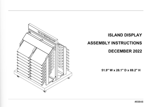 Assembly Guide PDF: HS Double Island Kit / Retail 2.0 Hard Surface Island Display - 21400580