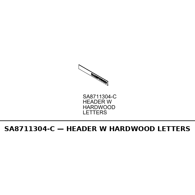 HS Island Headers With HARDWOOD HEADER Letters - RC-SA8711304-C - RC-SA8711304-C HEADER