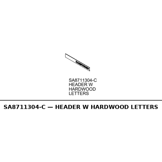 HS Island Headers With HARDWOOD HEADER Letters - RC-SA8711304-C - RC-SA8711304-C HEADER