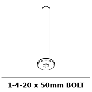 1/4-20 X 50mm Bolt