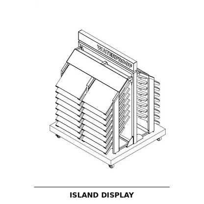 HS Double Island Kit / Retail 2.0 Hard Surface Island Display - 21400580