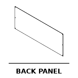Back Panel - RC-W8711201-301