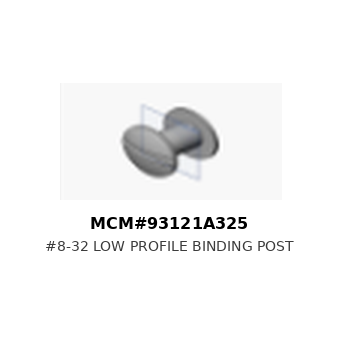 #8-32 Low Profile Binding Post- MCM#93121A325