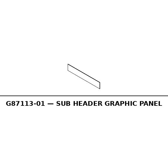 Sub Header Graphic Panel - G87113-01