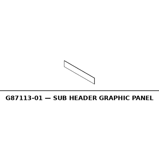 Sub Header Graphic Panel - G87113-01