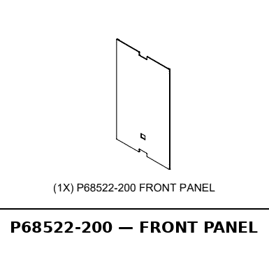 Front Panel Lower - RC-P68522-200