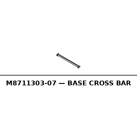 Base Cross Bar - RC-M8711303-07